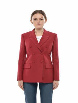 Givenchy - Red Notched Lapel Blazer (S)