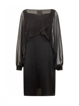Alberta Ferretti - Black Round Neck Dress (M)