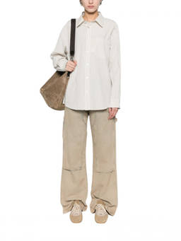 Dunst - Ivory Relaxed Stripes Shirt (S)
