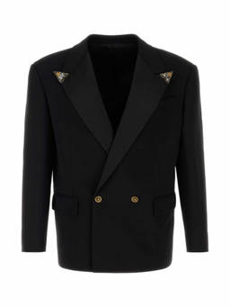 Versace - Black Peaked Lapel Blazer (42)