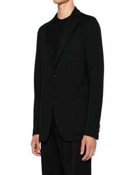 Tagliatore - Black Notched Lapel Blazer