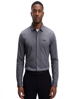Boss - Blue Regular Checked Shirt