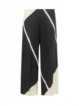 Alberta Ferretti - Multicolour Loose Flat Front Pant