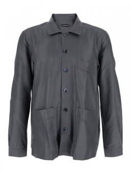 Tom Ford - Charcoal Grey Solid Shirts