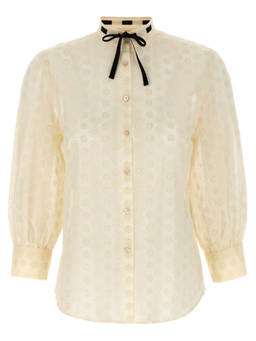 Valentino - White Sangallo Shirt