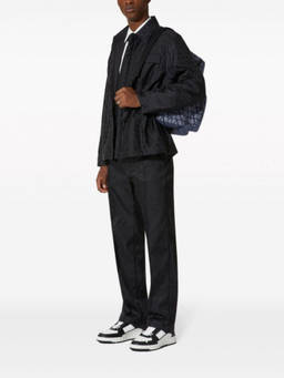 Valentino - Black Toile Iconographe Nylon Trousers (34)