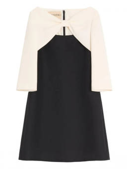 Valentino - Black Bow Mini Dress (M)