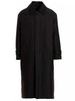 Valentino - Black Reversible Long Coat