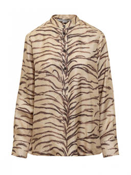 Stella McCartney - Beige Regular Animal Print Shirt (L)