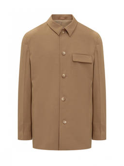 Nanushka - Brown Regular Solid Shirt (XL)