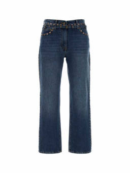Dries Van Noten - Blue Straight High Rise Jeans