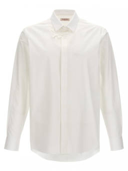 Valentino - White Flower Patch Shirt (M)