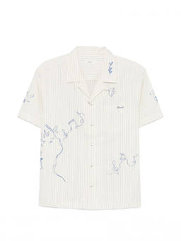 Dunst - White Regular Stripes Shirt