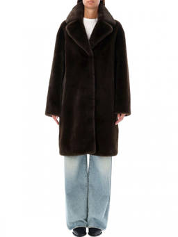 STAND STUDIO - Brown Notched Lapel Trench Coat