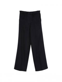 Semicouture - Black Flared Flat Front Pant