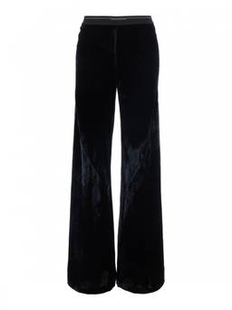 Semicouture - Black Regular Flat Front Pant
