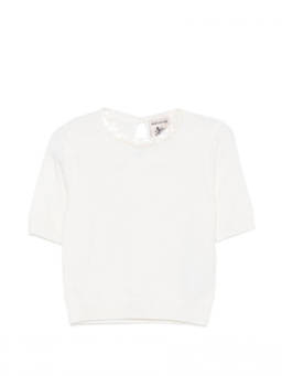 Semicouture - Beige Crew Neck T-Shirt