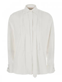 Semicouture - White Pleated Shirt