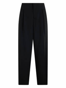 Alberta Ferretti - Black Straight Pleated Pant