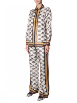 Alberta Ferretti - Beige Slim Flat Front Pant