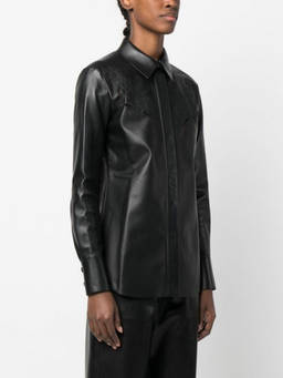 Chloe - Black Leather Shirt
