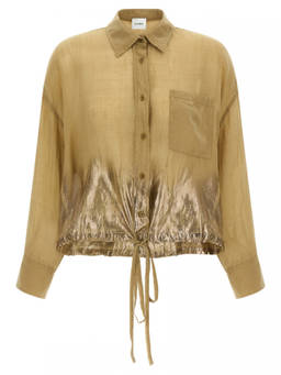 Nude - Brown Oversized Solid Shirt