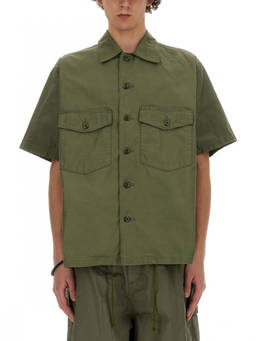 Needles - Olive Boxy Solid Shirt