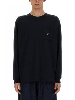 Needles - Black Crew Neck T-Shirt (S)