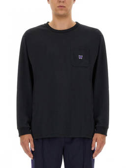 Needles - Black Crew Neck T-Shirt (L)