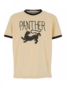 Valentino - Beige Crew Neck T-Shirt (XL)