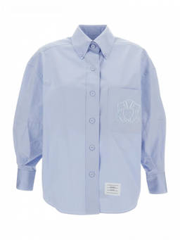 Thom Browne - Sky Blue Cotton Shirt