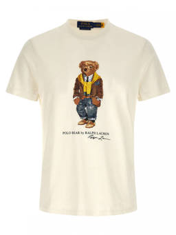 POLO RALPH LAUREN - White Polo Bear T-Shirt