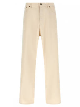 Valentino - Beige Logo Jeans