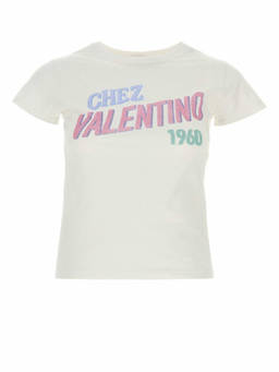 Valentino - White Graphic Crew Neck T-Shirt