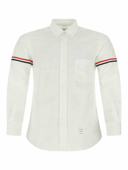 Thom Browne - White Rwb Stripes Shirt