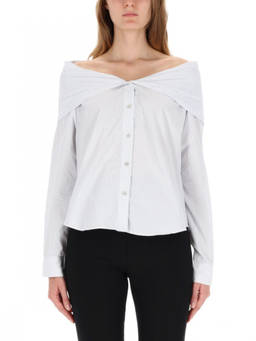 Our Legacy - White Relaxed Stripes Shirt (M)
