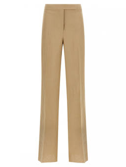 Max Mara - Beige Regular Flat Front Pant (30)