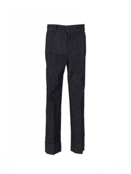 Max Mara - Dark Grey Slim Flat Front Pant (23)