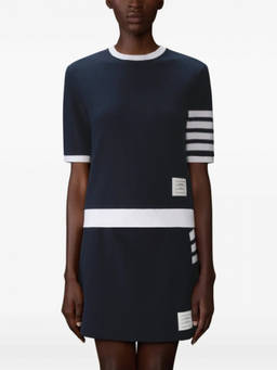 Thom Browne - Navy Blue Textured T-Shirt (S)