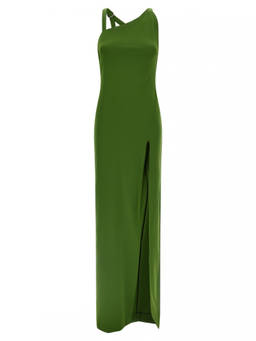 THE ATTICO - Green Side Slit Strap Dress (XS)