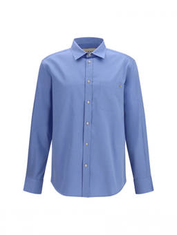 Valentino - Blue Regular Solid Shirt
