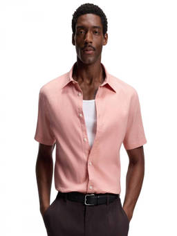 Boss - Pink Regular Solid Shirt