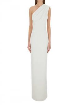 SOLACE London - White One Shoulder Maxi Dress