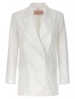 Valentino - White Double-Breasted Blazer (XS)