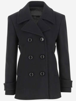 Valentino - Black Double Breasted Wool Coats (M)
