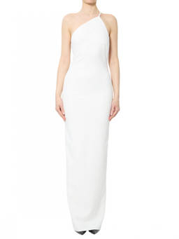 SOLACE London - White One Shoulder Maxi Dress