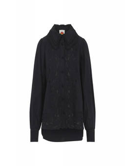 FARM Rio - Black Regular Embroidered Shirt