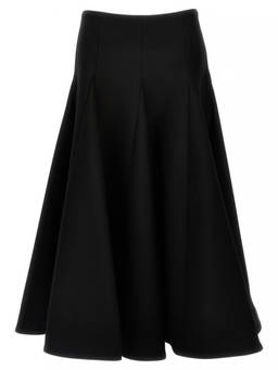 Valentino - Black Solid Couture Valentino Skirt (26)