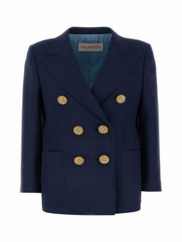 Valentino - Navy Blue Wool Blazer (S)