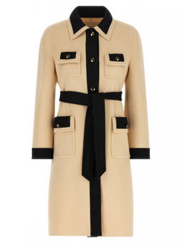 Valentino - Black white Wool Coat (L)